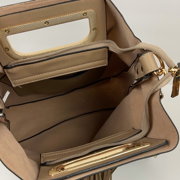 Fringe Snake Print Handbag - Picture 3 of 3